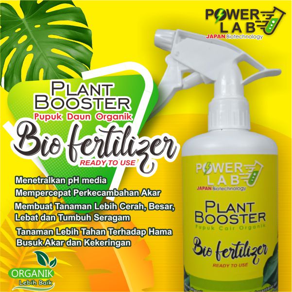 Powerlab Plant Booster Pupuk Cair Vitamin Daun Spray Plant Growth Serum Penyubur Tanah Perangsang Ak