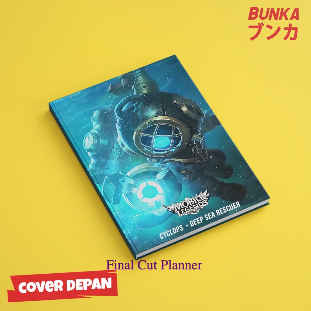 

Notebook Mobile legends Cyclop deep sea rescuer Hardocover A5 Buku tulis catatan Notes Agenda planner Jurnal .