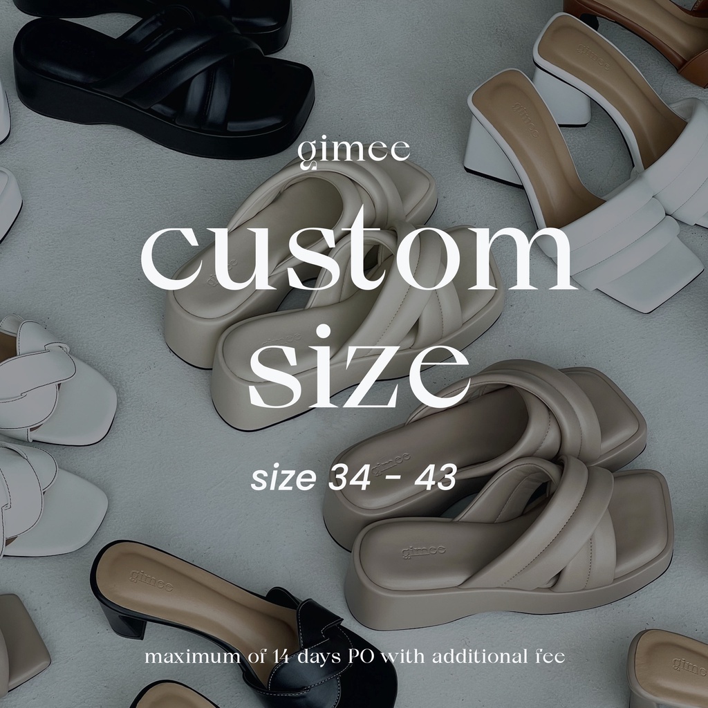 [ PRE ORDER ] GIMEE Size 34-43 HEELS &amp; SANDALS
