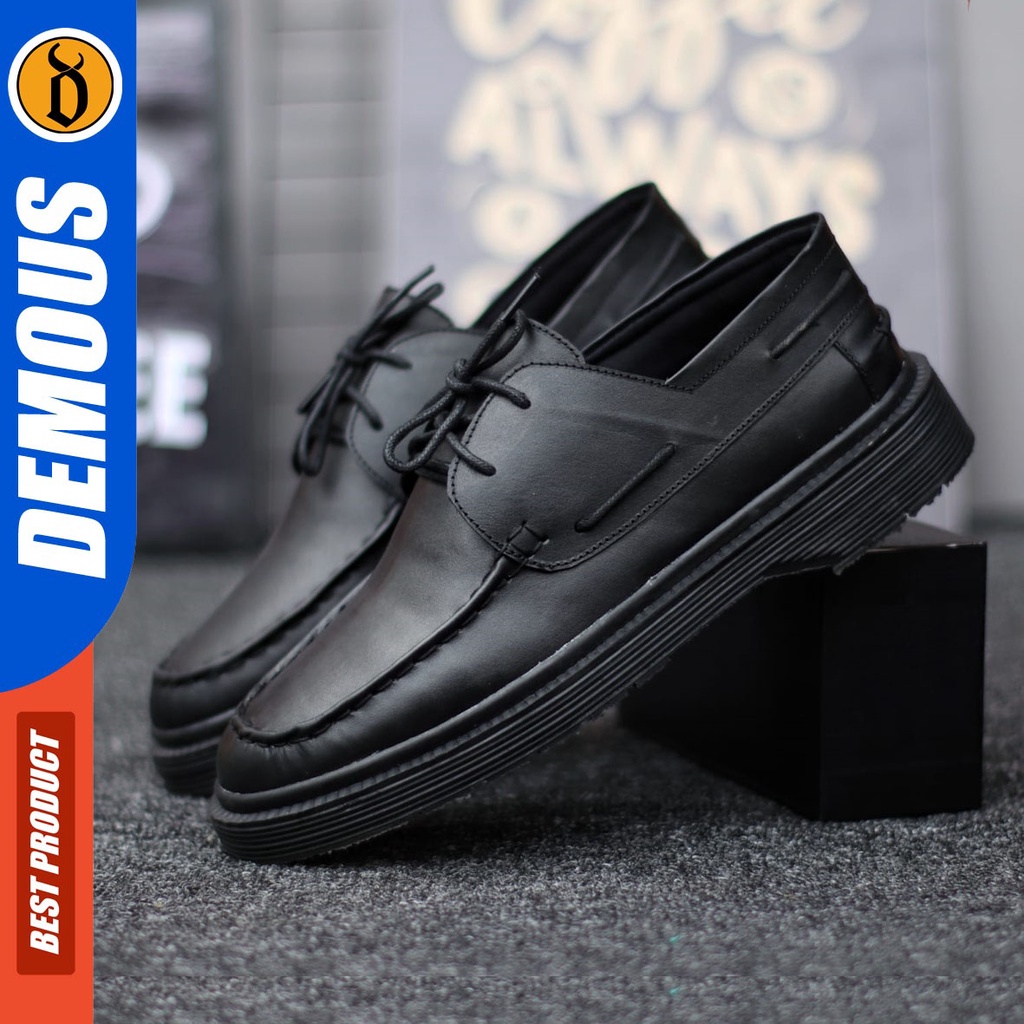 DEMOUS Fran - Sepatu Formal Pantofel Zapato Hitam Kerja Pria