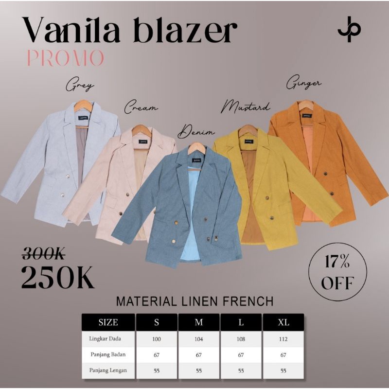 Vanila Blazer ori by Journey scarves