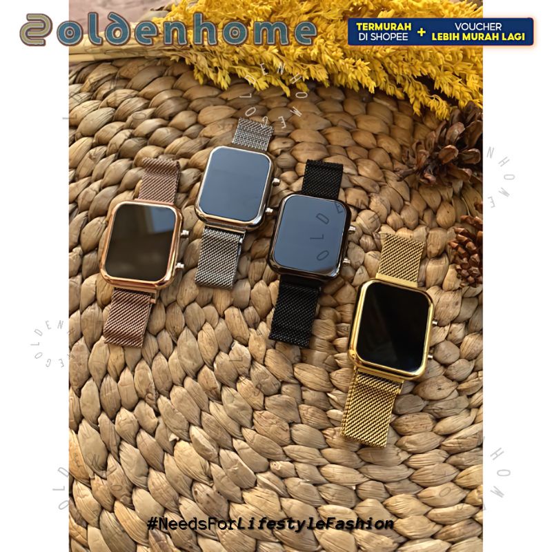 [PROMO] COD Jam Tangan LED Wanita JAM LED Watch JAM WANITA DIGITAL LED Ring 5 WARNA HIGH QUALITY GD1