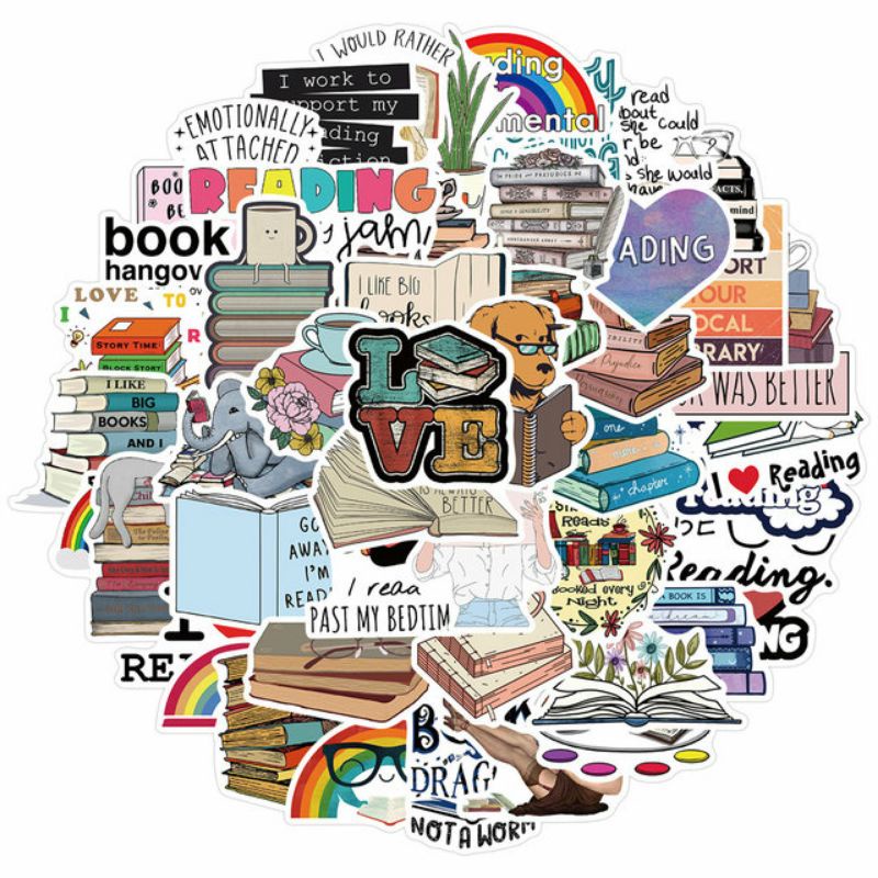 

Stiker Pack Pecinta Buku Style 260158- Stiker Aesthetic Keren Imut Laptop, Aksesoris Hp, Anti Air, Motif, Helm, Tumbler, Koper, Kulkas