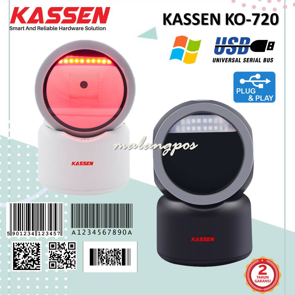 Kassen RS720 RS 720 Barcode Scanner Dekstop 1D 2D Scanner QR Code