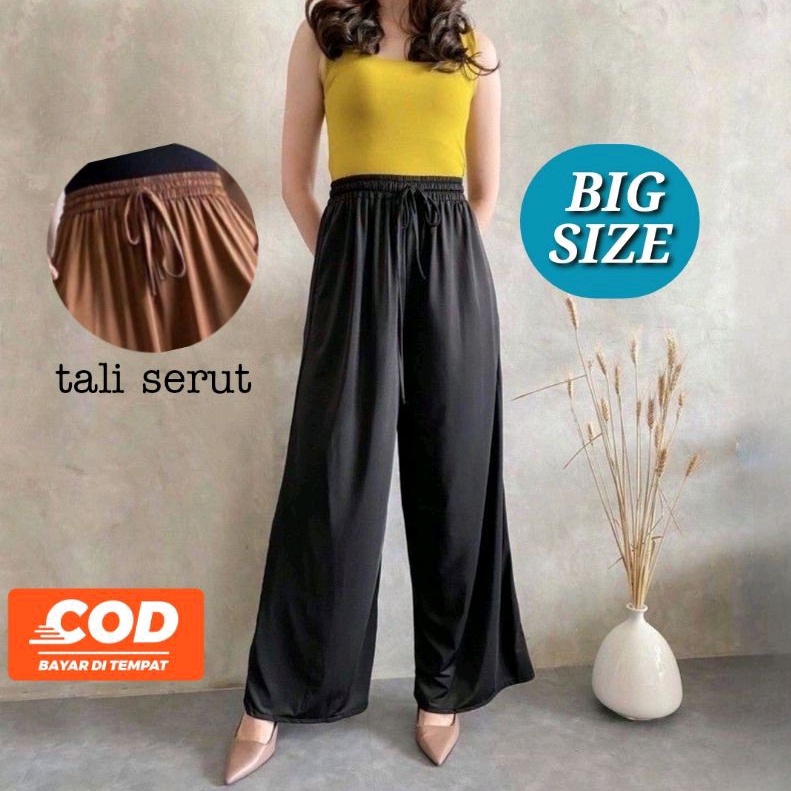 LIDYA - UNIQLO CULLOTE PANTS PREMIUM / KULOT JERSEY MOSCREPE FULL KARET