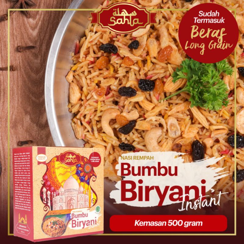 

Nasi Biryani Instan Nasi Rempah Sahla 500gr