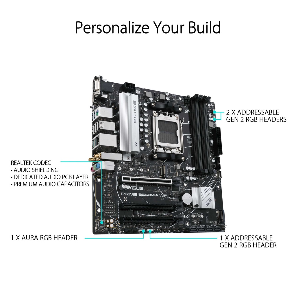 ASUS PRIME B650M-A WIFI DDR5 | Motherboard AMD AM5 B560 MATX