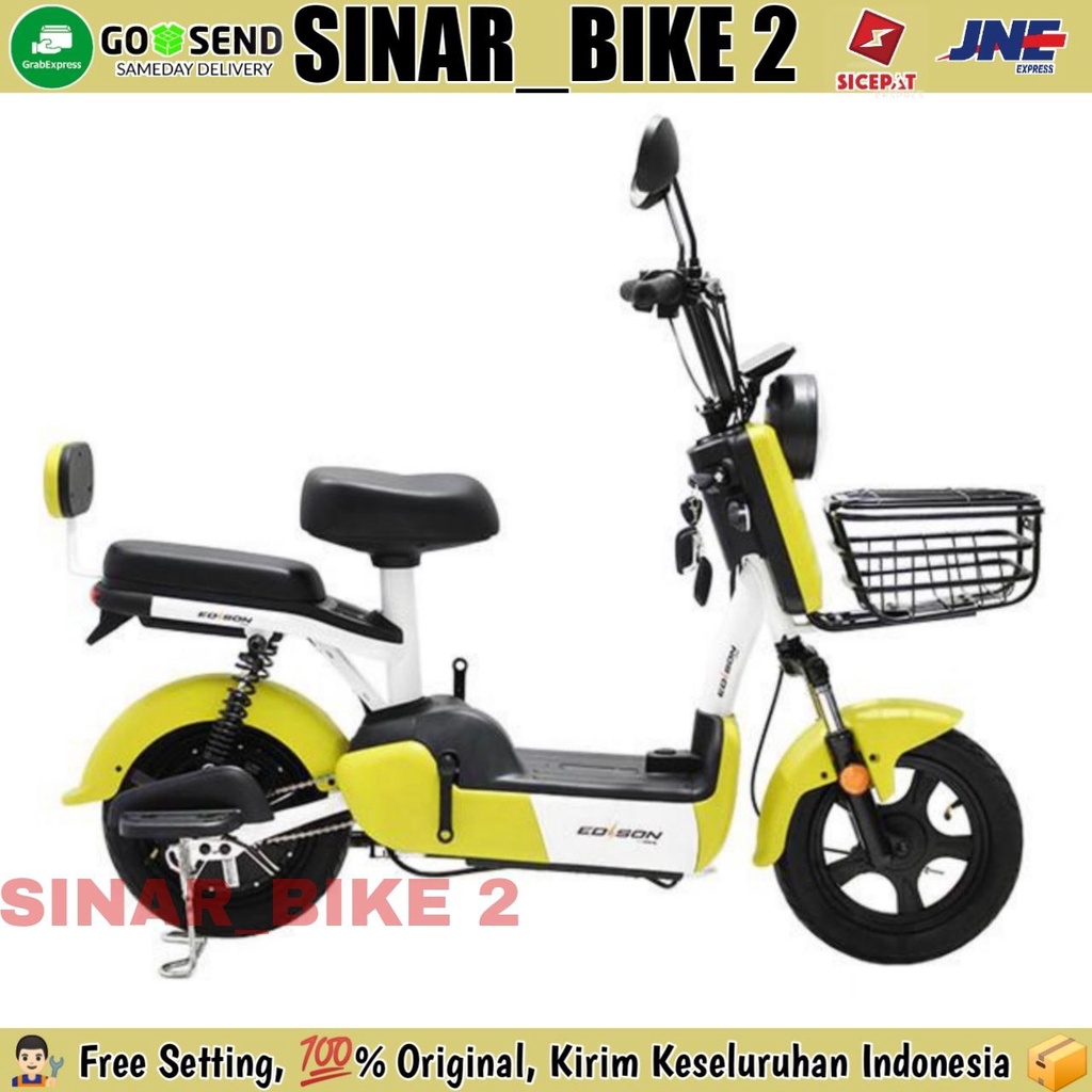 Sepeda Listrik Edison Mova1 Electric E Bike 350 Watt