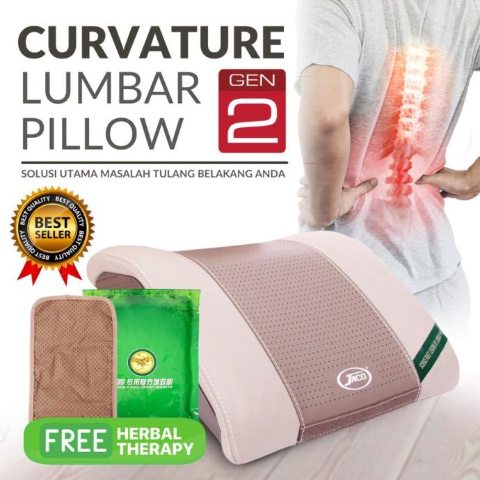 Lumbar Pillow Gen-2 JACO Bantal Kesehatan Tulang Belakang