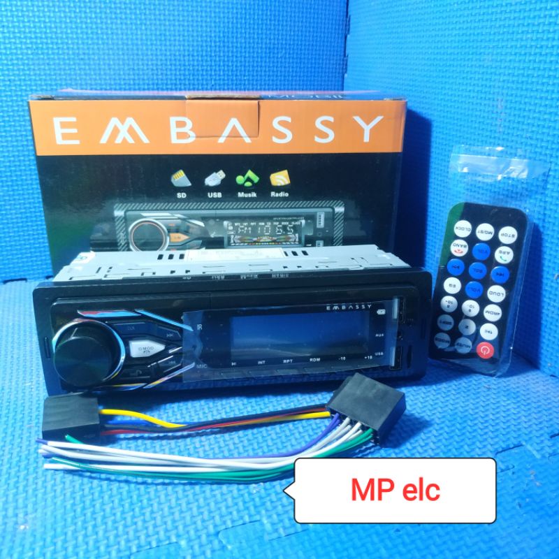 Tape mobil single din Embassy mp3 player