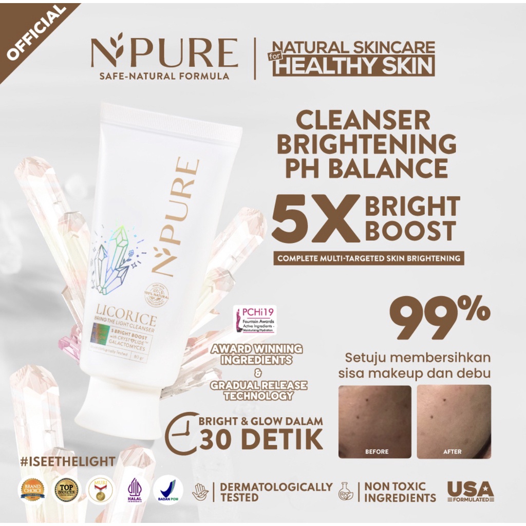 NPURE LICORICE Cleanser | Toner | Serum | Moisturizer | Clear Pad | Sheet Mask