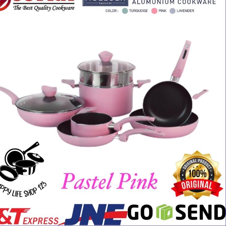 Beli cepaat--Panci SUPRA 9pcs EDISI Chef Renata/NEW Panci SUPRA 9pcs Pastel