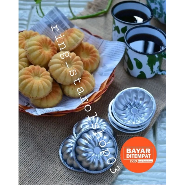Cetakan kue bolu kering Pukis Mini/Cetakan kue pie bunga/Cetakan kue manggis/