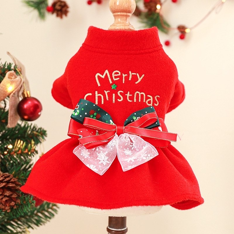 Merry Christmas ribbon dress