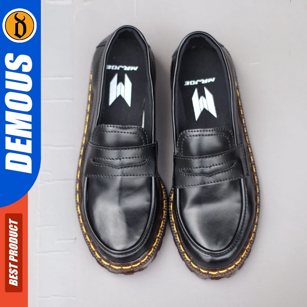 DEMOUS Hayley - Sepatu Docmart Loafers Low Boots Wanita