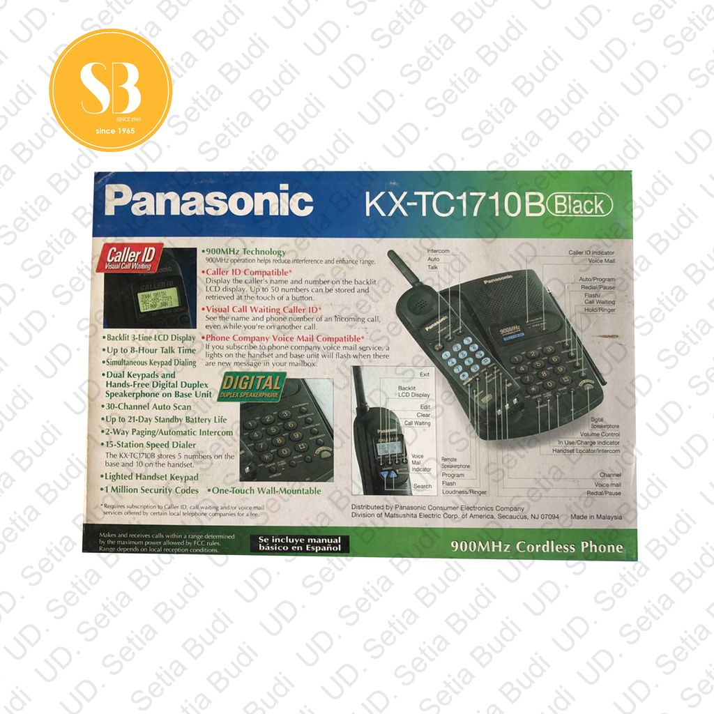 Telepon Cordless / Wireless Panasonic KX-TC1710 Baru dan Murah