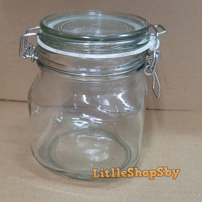 Kejutan Hemat Jar Vacuum Toples Kaca Tutup Kedap Udara Hermetico 0.75Liter / 750ml