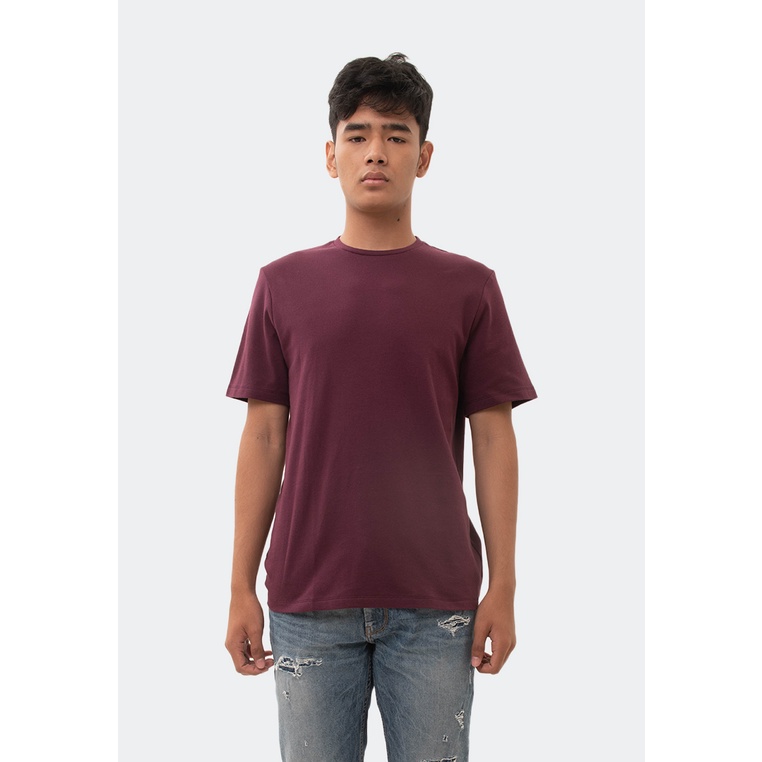 MANZONE Kaos Lengan Pendek LOWKEY - BURGUNDY