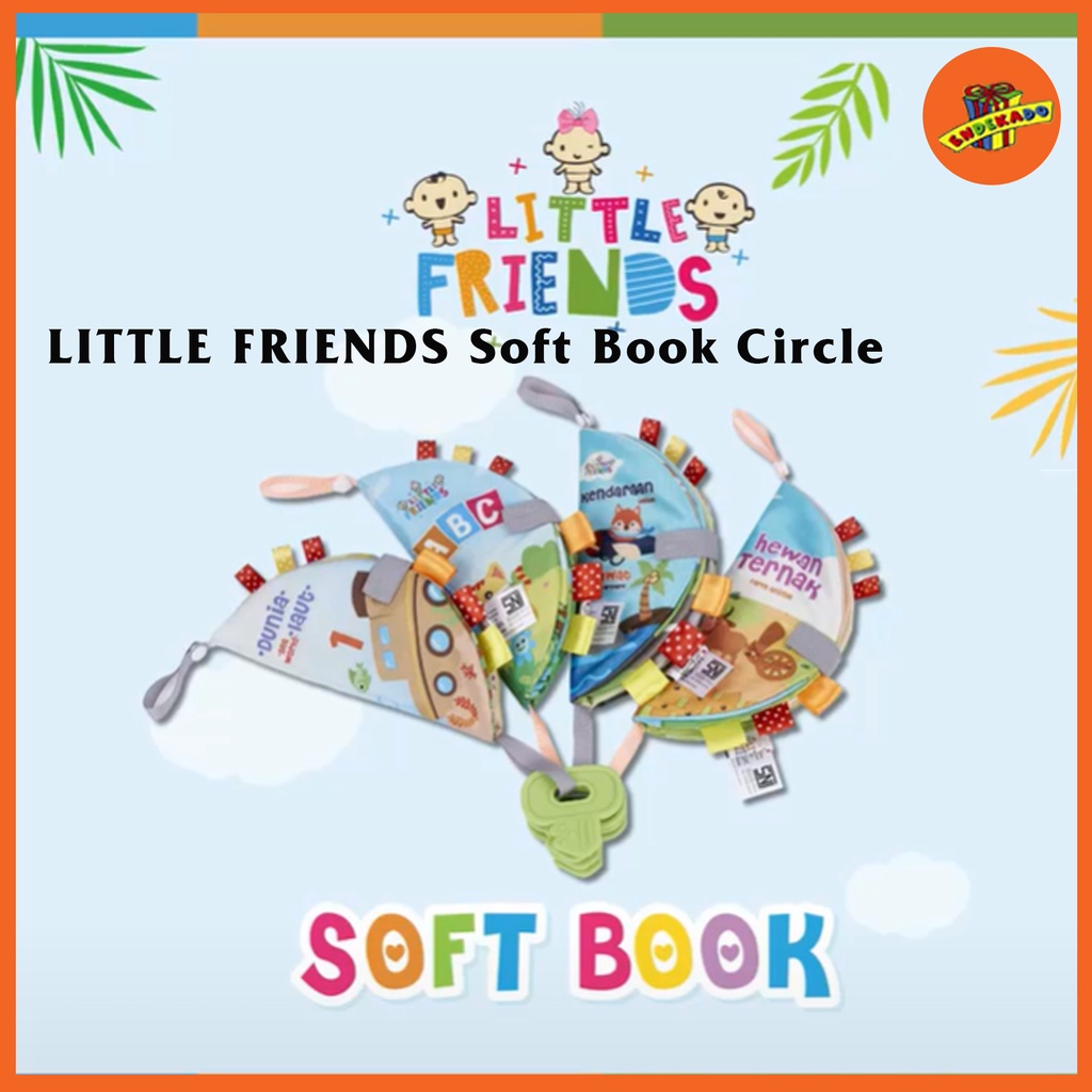 LITTLE FRIENDS Soft Book Circle - Mainan Edukasi Anak Makassar