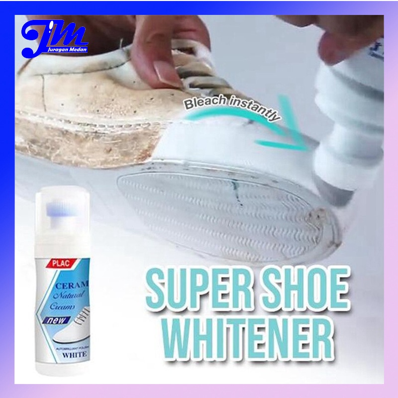 [Ready Stock] Semir Sepatu Putih Plac Cream Cairan Pembersih Shoe Cleaner Polish Semir Ajaib Perawat