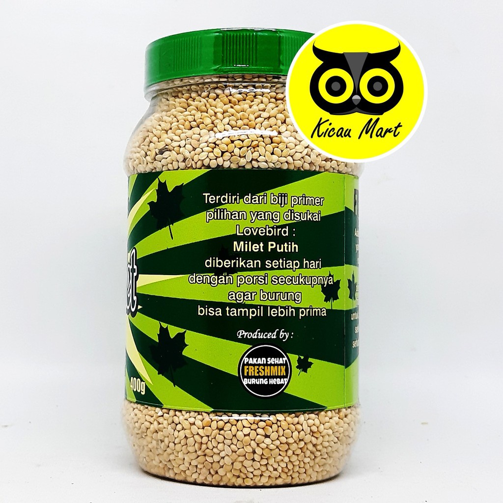 CRISPY MILLET MILET PUTIH FRESHMIX FRESH MIX SINGER PAKAN BURUNG LOVEBIRD LOVE BIRD CRISPI CRISPYM