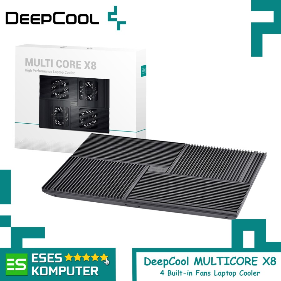 Cooling Pad DeepCool MULTICORE X8 | 4X 100mm Fan | Laptop Cooler