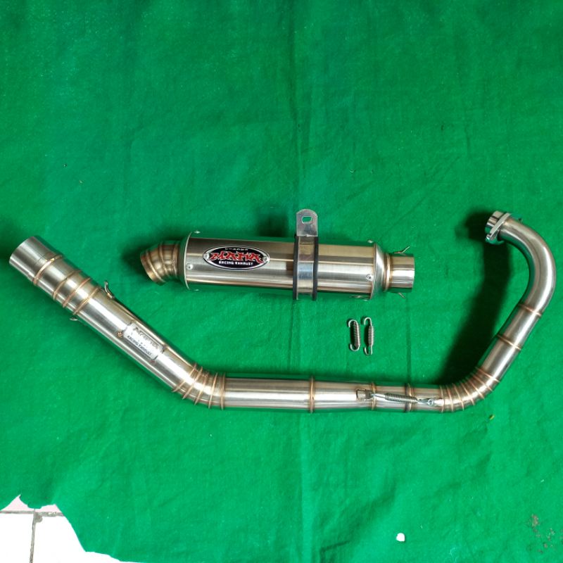 knalpot mafia fullsistem model roadrace satria fu karbu