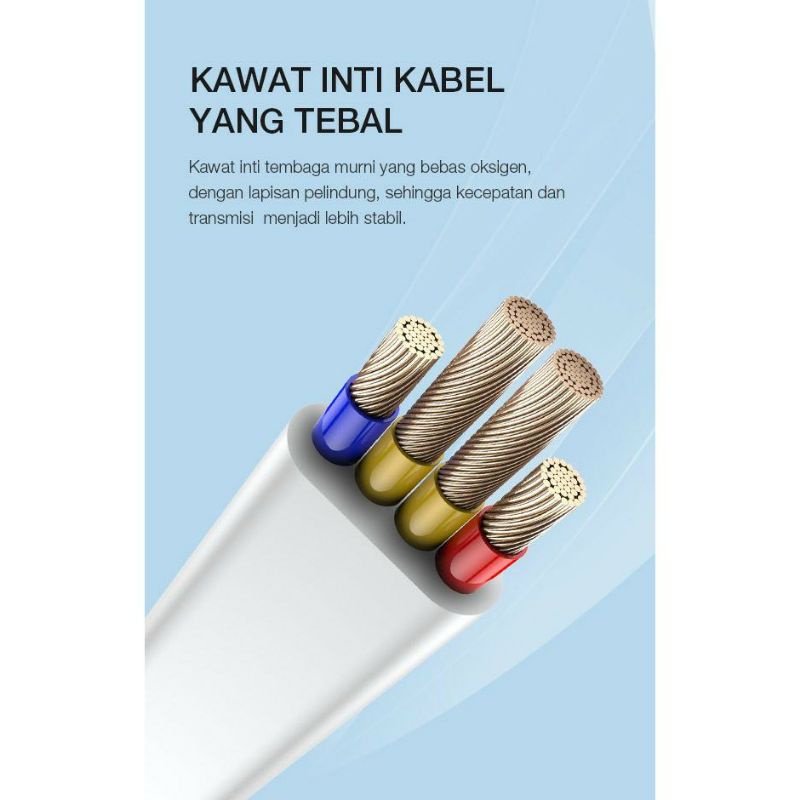 CABLE KABEL CASAN CHARGER MERK ROBOT USB TIPE TYPE C 2.4 AMPER CABLE DATA ROBOT RGC 100 RGC100