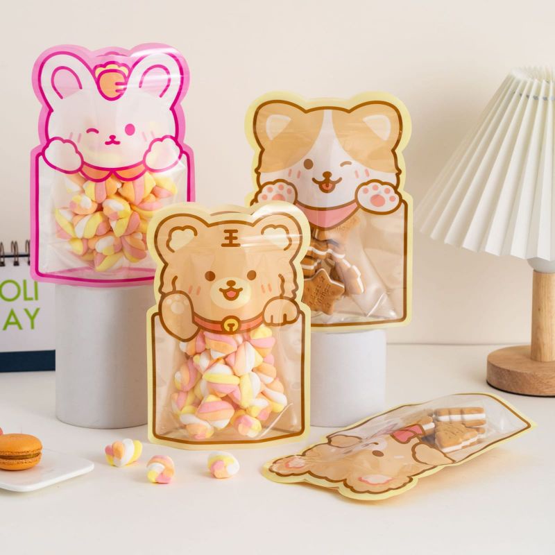 ZIPPER 3D UNYU AESTHETIC ZIPLOCK BAG COOKIES PERMEN HAMPERS ZP-48 BEAR