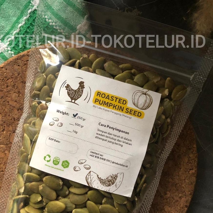

✨COD✨ Pumpkin Seed Roasted (Biji Labu Kupas Matang Panggang) 250Gram gas !!