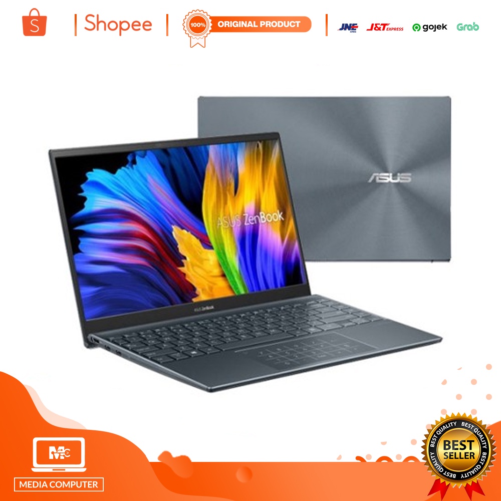 ASUS ZenBook UM425UAZ OLED751 Ryzen 7 5700U 16GB 512GB W11 OHS - GREY