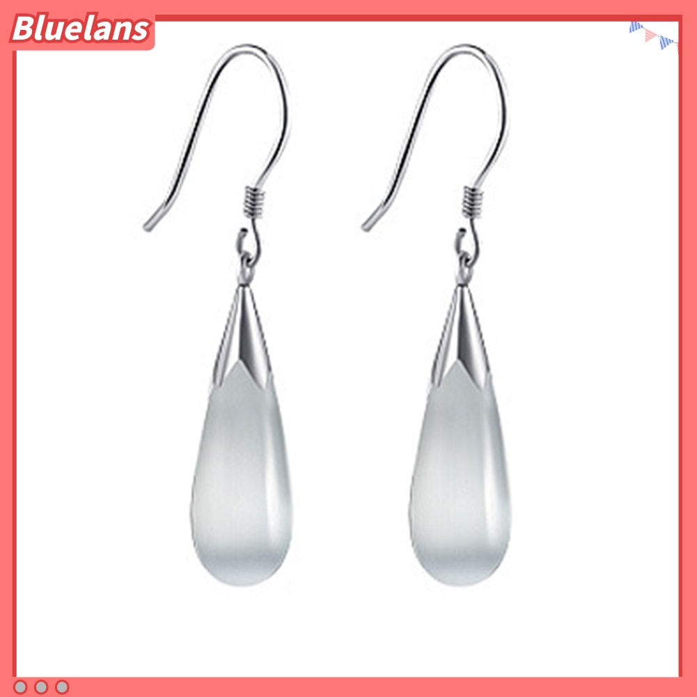 Bluelans Fashion Opal Waterdrop Hook Earrings Flower Leaf Earring Jewelry
