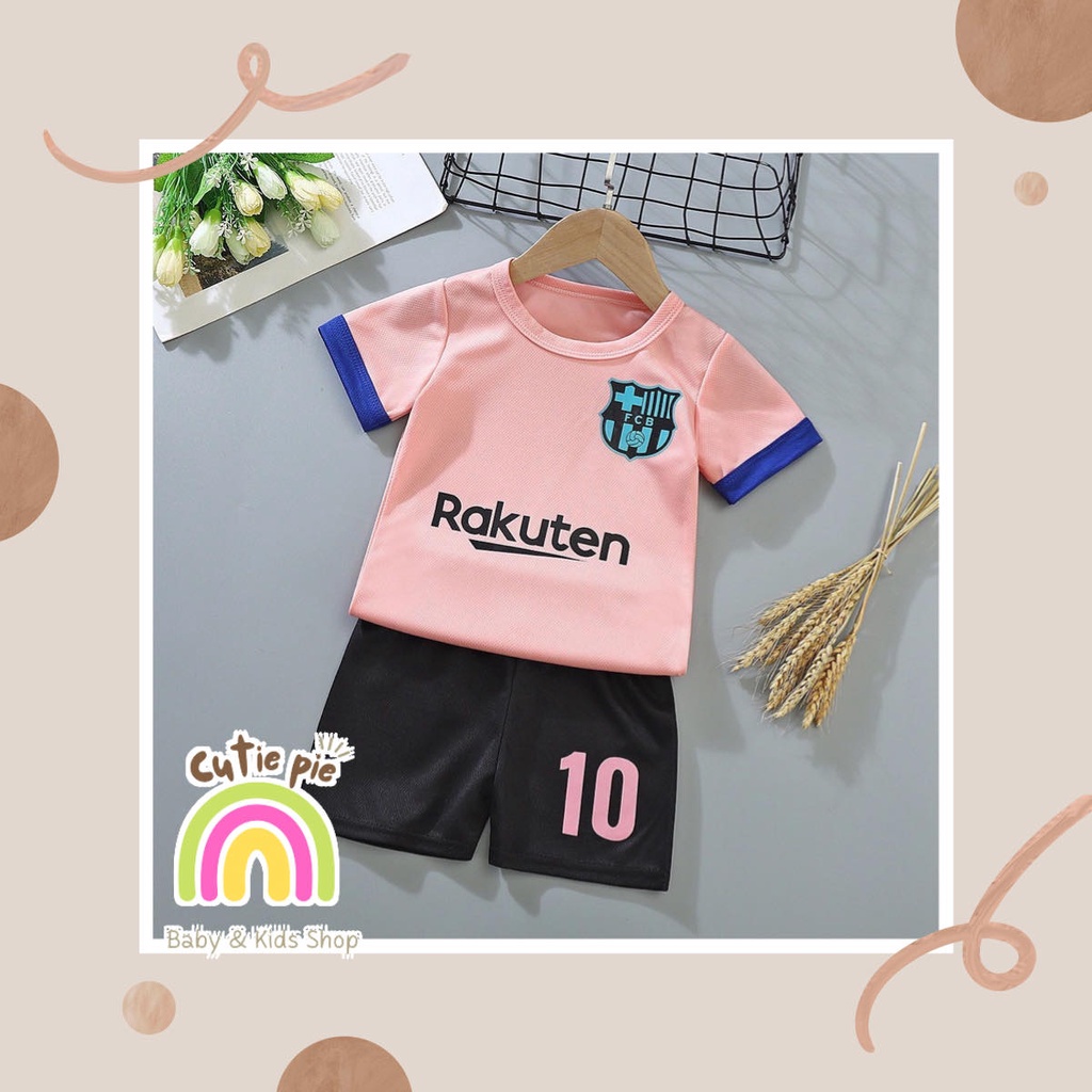 COD / RKUTEN PINNK /  SETELAN BAJU IMPORT ANAK / SETELAN BAJU BOLA ANAK LAKI LAKI / SET BAJU BOLA AN