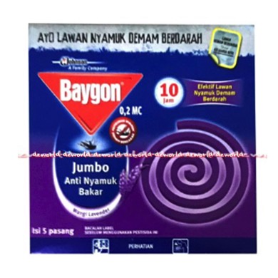 Baygon Jumbo Anti Nyamuk Bakar Hingga 10 Jam Obat Nyamuk Bakar Efektif Lawan Nyamuk Demam Berdarah Obat Nyamuk Lavender Fresh Scent Baigon Bakar