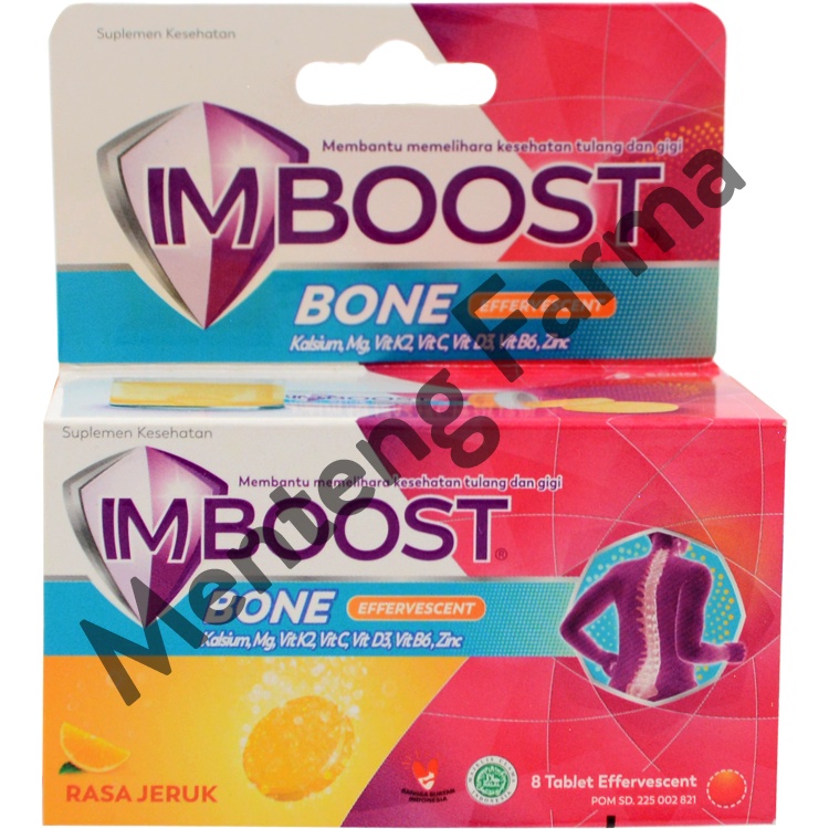 Imboost Bone Efferrvescent 8 Tablet - Suplemen Kesehatan Tulang dan Gigi