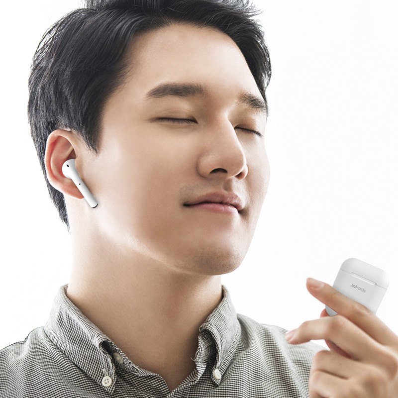 Earphone TWS Bluetooth Headset 5.0 White Color Earbud Olahraga Wireless Nirkabel Headset With Mic