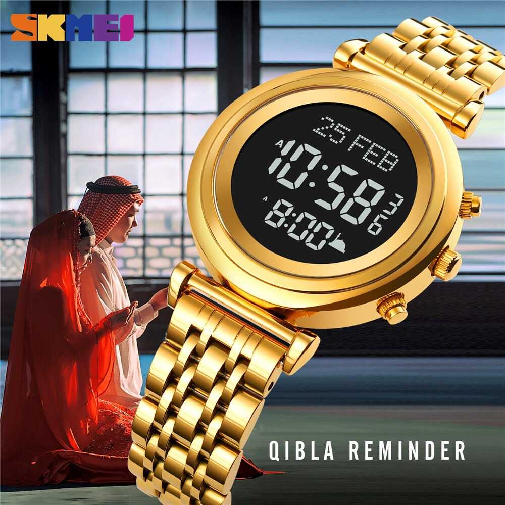 ARS - SKMEI Jam Tangan Digital Pria Muslim Qibla - 1892