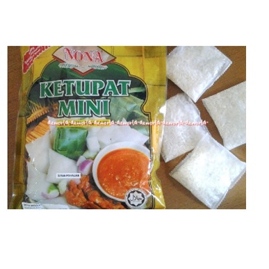 Nona Ketupat Mini Satayrice Isi 30 Bungkus Ketupat Mini Instan Cara Membuat Ketupat Instan Praktis Siap Saji Mini Satay Rice Cake 30pcs