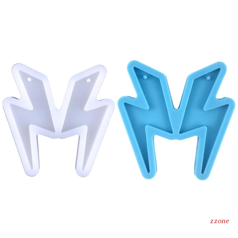 Cetakan Resin Bentuk Flash Bahan Silikon Dengan Lubang Untuk Perhiasan Anting