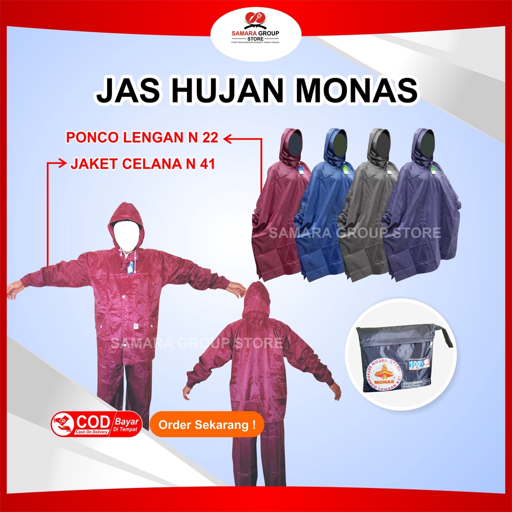 JAS HUJAN JAKET CELANA - MANTOL MONAS N 41