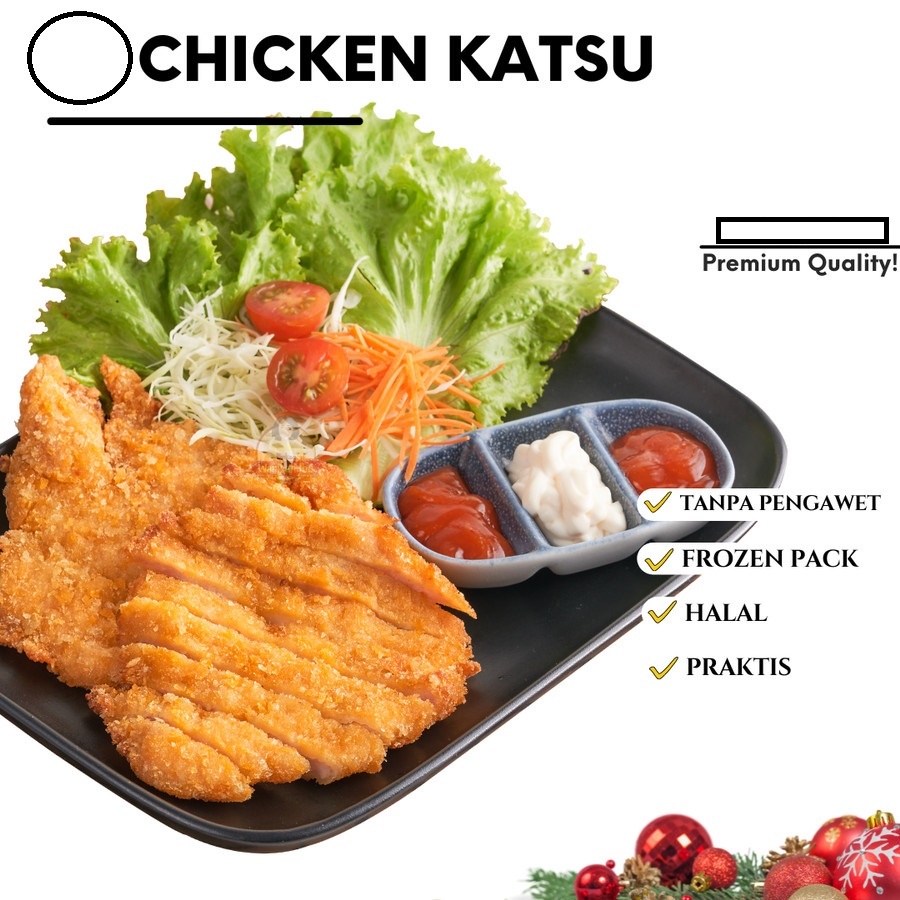 

Chicken Katsu Isi 5 Size Jumbo Bento Frozen Food Nugget Naget Dada Ayam