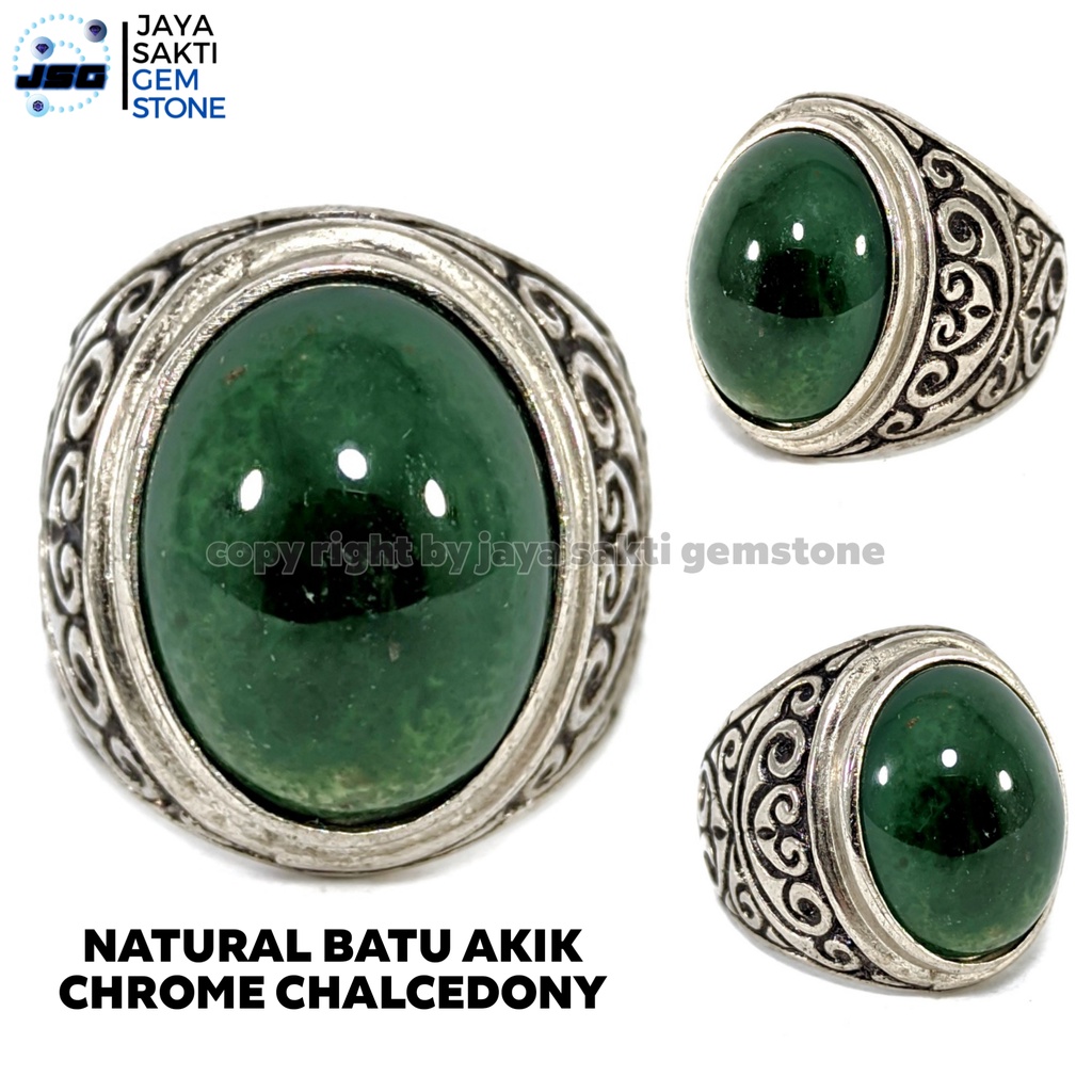 Natural Batu Akik Chrome Chalcedony CC04