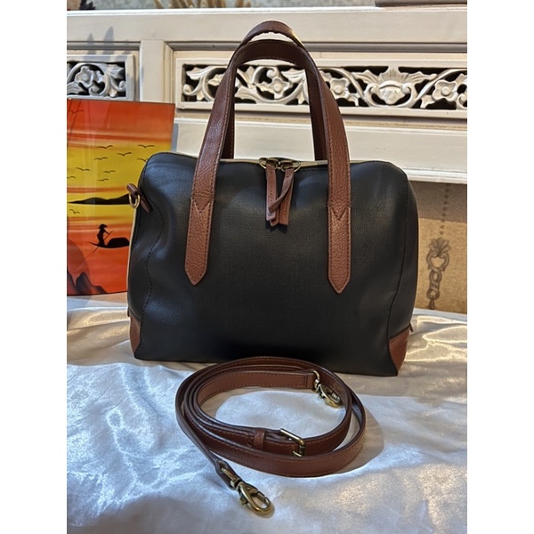 PRELOVED FOSSIL SYDNEY SATCHEL MULTI