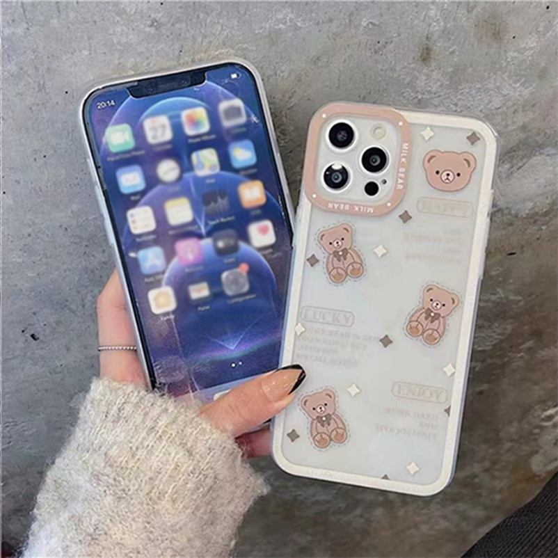 Casing Compatible for iPhone 14 13 12 11 Pro Max X XR Xs Max SE 2020 7 8 6 6s Plus Leather Small Flower Precision Hole Lens Fully Wrapped Soft Silicone Anti-drop Phone Case