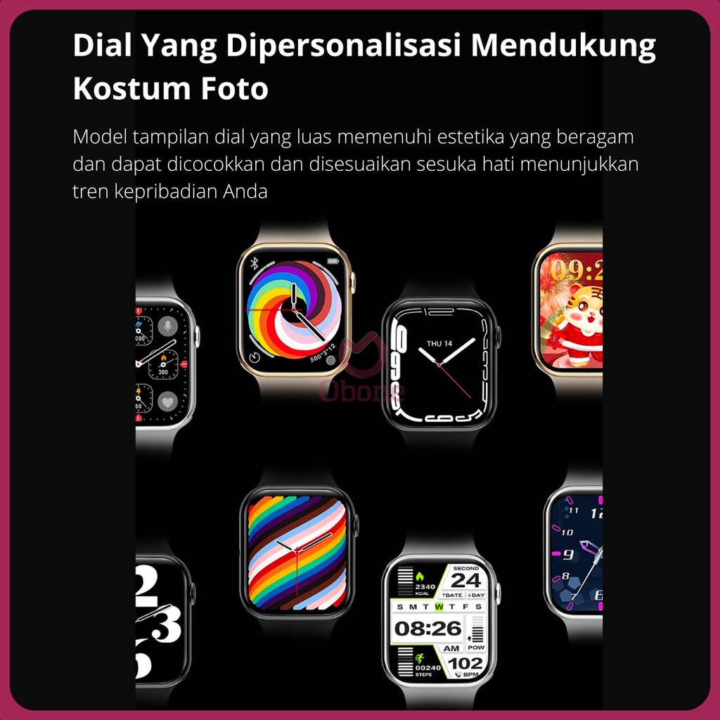 Garansi Obone Watch 7 full layar Smartwatch IWO 7 Series 7 45mm