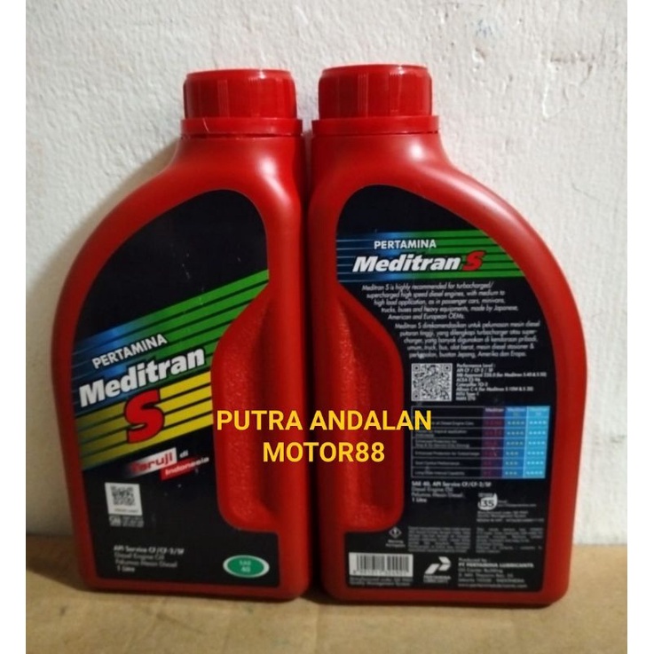 Oli Pertamina Meditran S... 1 liter 40 sae