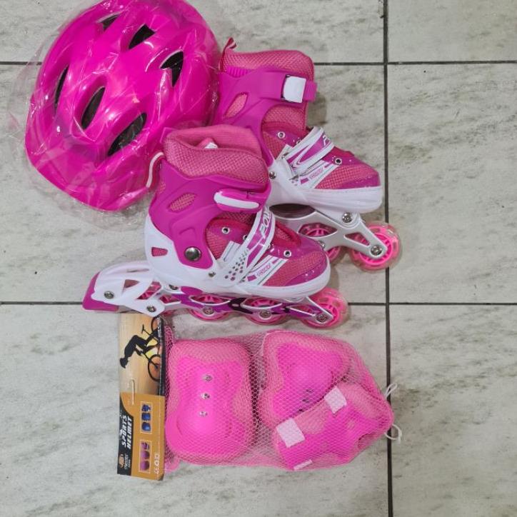 CLF Sepatu Roda Anak dan Dewasa Komplit Model 2in1 Bajaj / Inline Skate Murah❈ (Terbaru)Bayar di tem