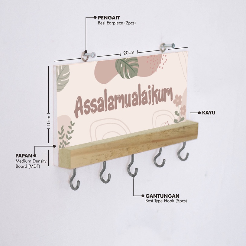 Tempat Gantungan Kunci Keychain Organizer Rumah Perlengkapan Dekorasi Hiasan Dinding
