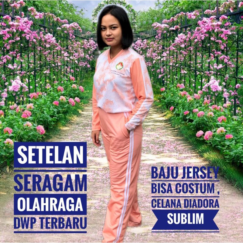 Seragam Olahraga DWP Terbaru Atasan Motif Teknik Sublim