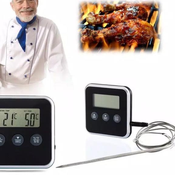 

READY ✅Termometer Masak BBQ Oven Kopi Minyak Cooking Thermometer - Hitam|SQ5